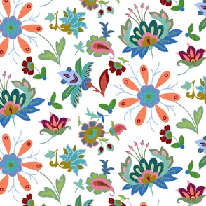 colorful persian style floral 