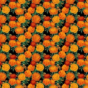 marigolds-black SMALL SCALE