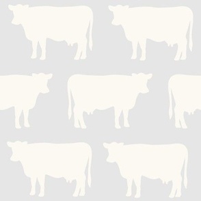 silver + crema cows