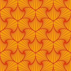 palm frond geometric marigold