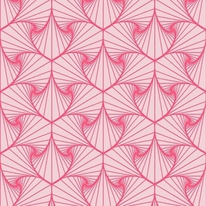 palm frond geometric cotton candy