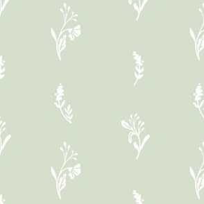 Fables // Wildflowers & Berries // Sage Green, White // Small 