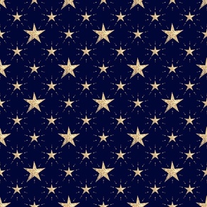 glitter star dark blue