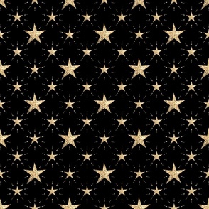 glitter star black