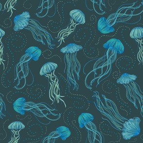 Whimsical Jellyfish Under the Sea-Jumbo