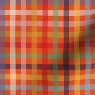 Colorful, Multicolor Christmas Gingham Stripes