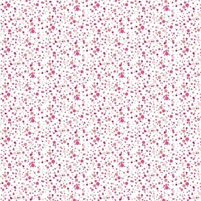 Spots pink on white