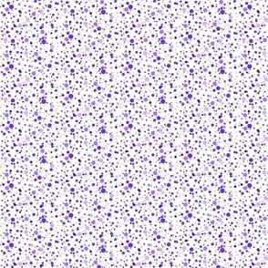 Spots on white purple