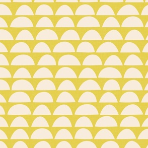 Simple, Modern Shapes on Bright Yellow / Large