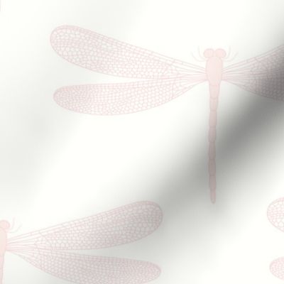 damselfly in pale pink extra large scale 12 by Pippa Shaw
