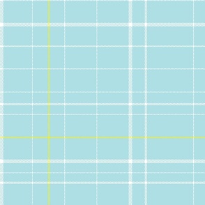 Plaid option 14 2b in light yellow and white on sea blue 200.