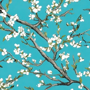 Vincent van Gogh - Branches of an Almond Tree in Blossom - Wallpaper 