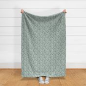 36 Soft Spring- Victorian Floral- Pine Green on Off White- Climbing Vine with Flowers- Petal Signature Solids- Dark Green- Holidays- Natural- William Morris Wallpaper- Mini