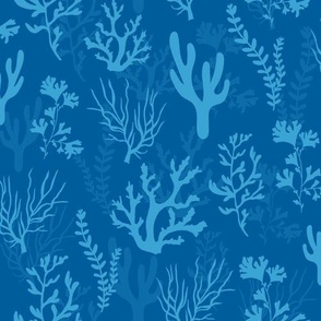 Under the Sea Flora | Marine Life| Blue