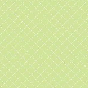 Green and White Diagonal Grid