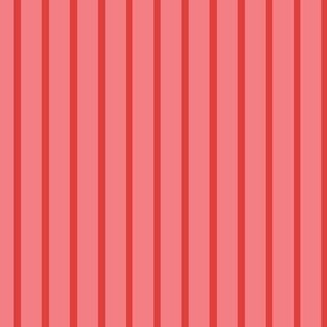 Red and Pink Stripe - 1/2 inch