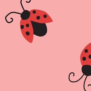 Ladybugs on Pink - 2 inch