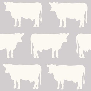 gray + crema cows