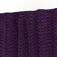 Deep Amethyst Golden Shibori Stitches, Vertical