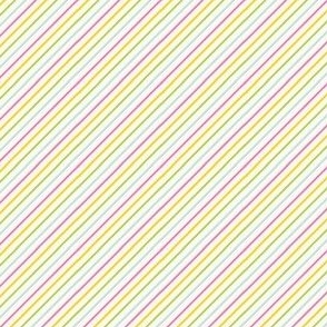 tiny .75x.75in rainbow stripe