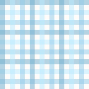 Four shades of Blue Gingham stripes