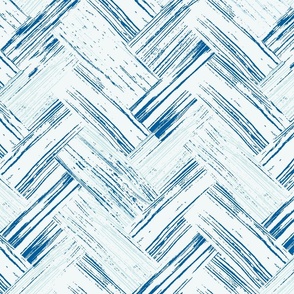 Diagonal Stripes_Herringbone_LARGE Scale- Mint Blue