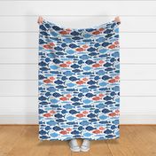 Patterned Fish White Background