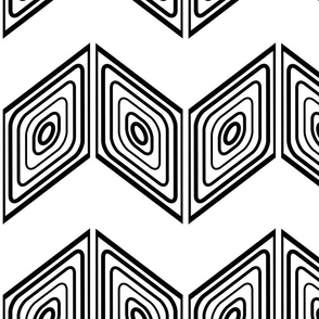 Geometric pattern,  black and white. Seamless floral pattern-248.