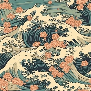 Sakura and Kusama waves of medieval Japan 6
