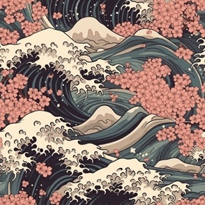 Sakura and Kusama waves of medieval Japan 5