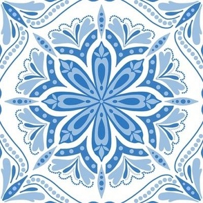 Blue Portuguese Tile - Large Scale