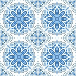 Blue Portuguese Tile - Medium Scale