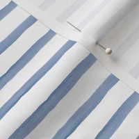 Medium Blue Watercolor Stripes