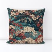 Sakura and waves of medieval Japan 5