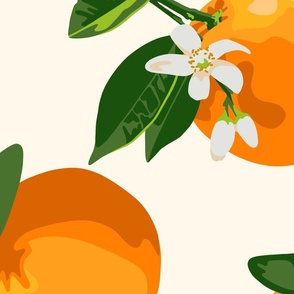 Oranges on cream - XL scale