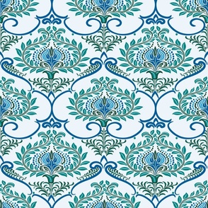 Floral Damask Wallpaper 