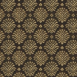 abstract motifs in cream and brown
