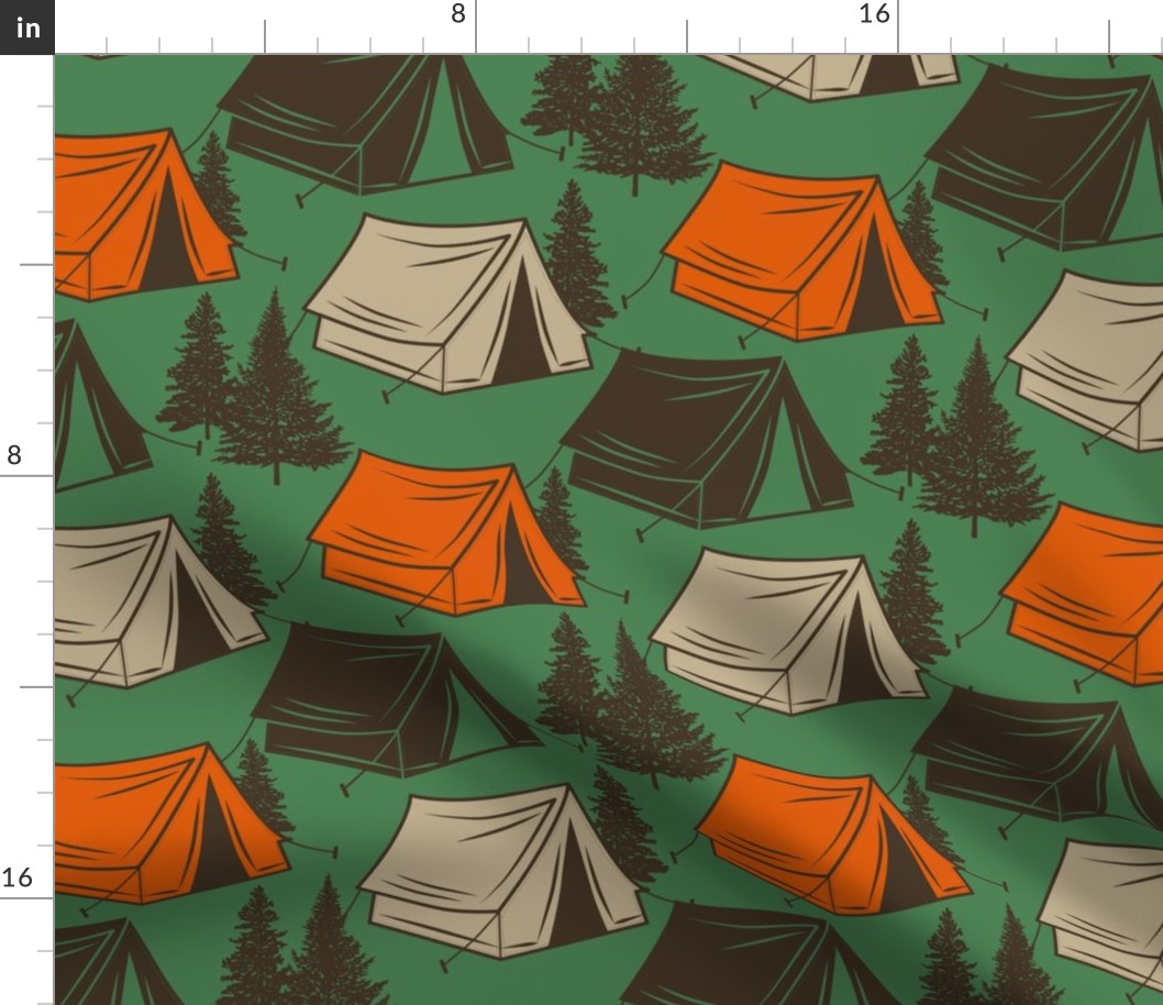 Tents - on juniper (larger scale)