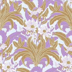 Mary Louise - Dusty Purple, Inspired by William Morris