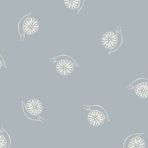 Little Garden Snails | Creamy White, French Gray | Doodle Bugs