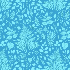 Cyanotype Garden (light blue)