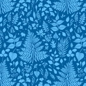 Cyanotype Garden (royal blue)