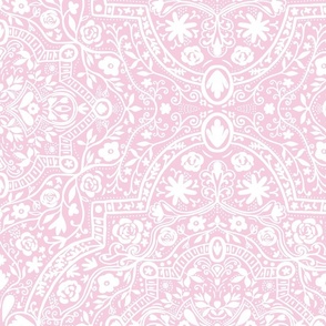 summer festival pink white wallpaper scale