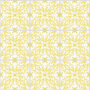 tile - yellow white  - horizontal