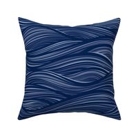 The High Seas- Navy Blue- Indigo Blue Ocean Waves- Japanese Sea Wallpaper- Beach- Sea Side- Beach Home Decor- Summer- Large Scale