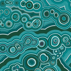 Malachite - half drop repeat - Ultrasteady Pantone - large scale