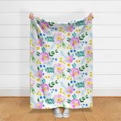 Summer Romance Watercolor Floral (Extra Large)