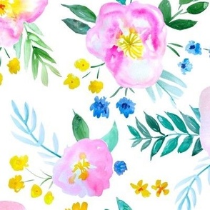 Summer Romance Watercolor Floral