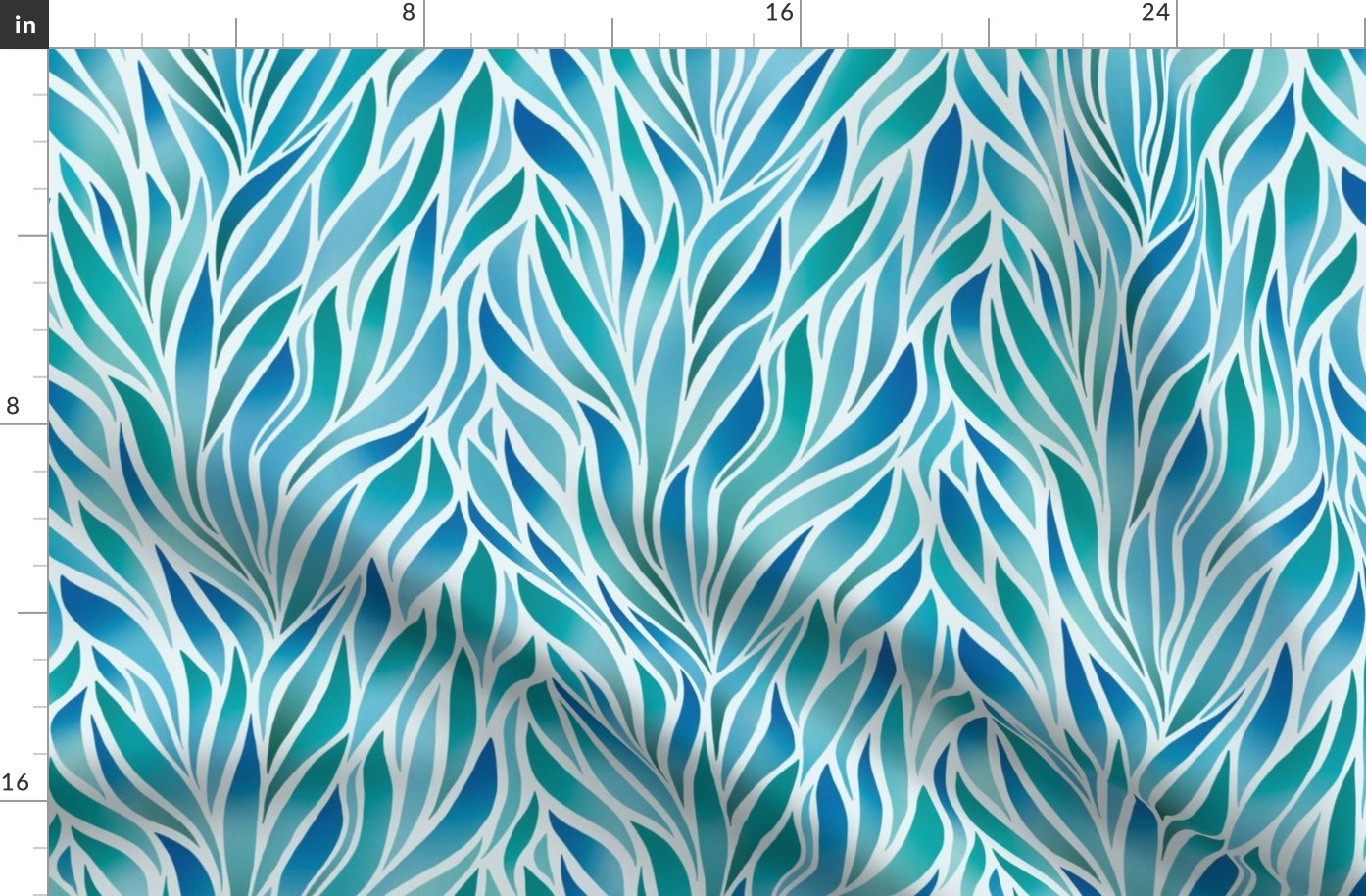 Abstract pantone seaweed - large scale / 18"x21" fabric // 24"x28" wallpaper