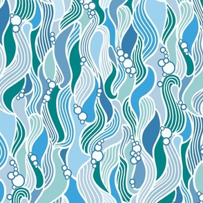 Pantone wavy water plants